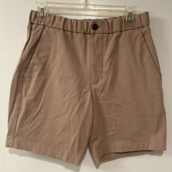 Everlane Elastic Waist Chino Shorts Khaki Tan Small - Picture 4 of 10